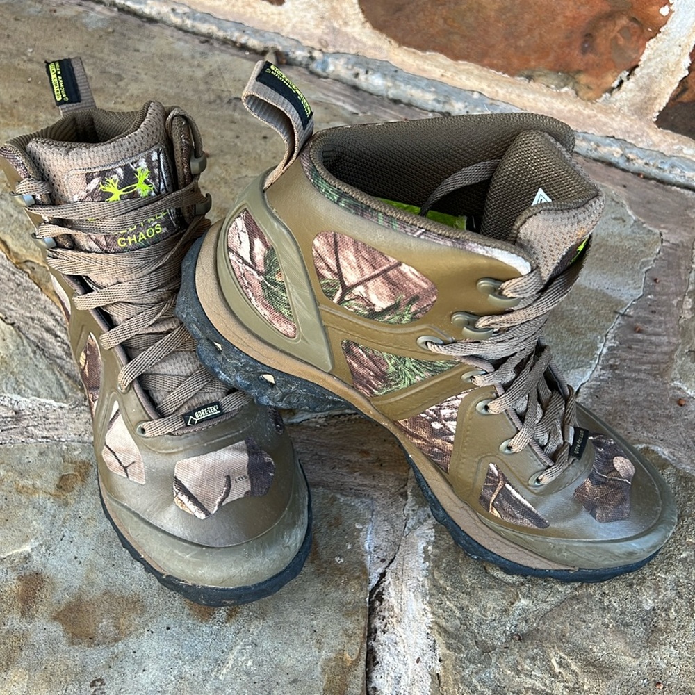 Under Armour Men's Speed Freek Chaos Hunting Boots Realtree Camo Size 8.5